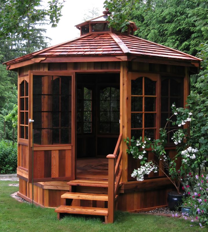 Completed Wooden Gazebo