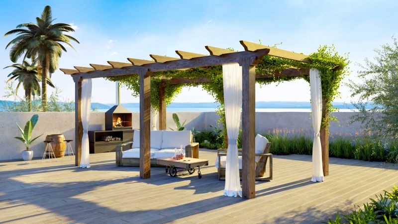 Wood Pergola Installation in Wilmington, NC