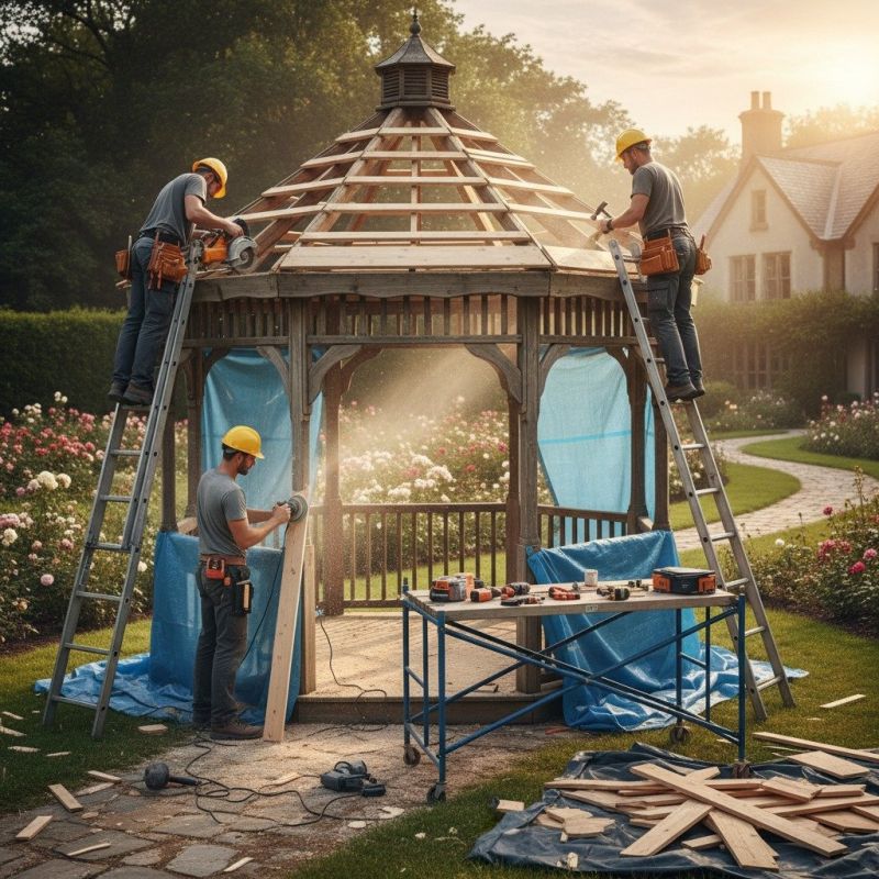 Local Gazebo Repair pros at work